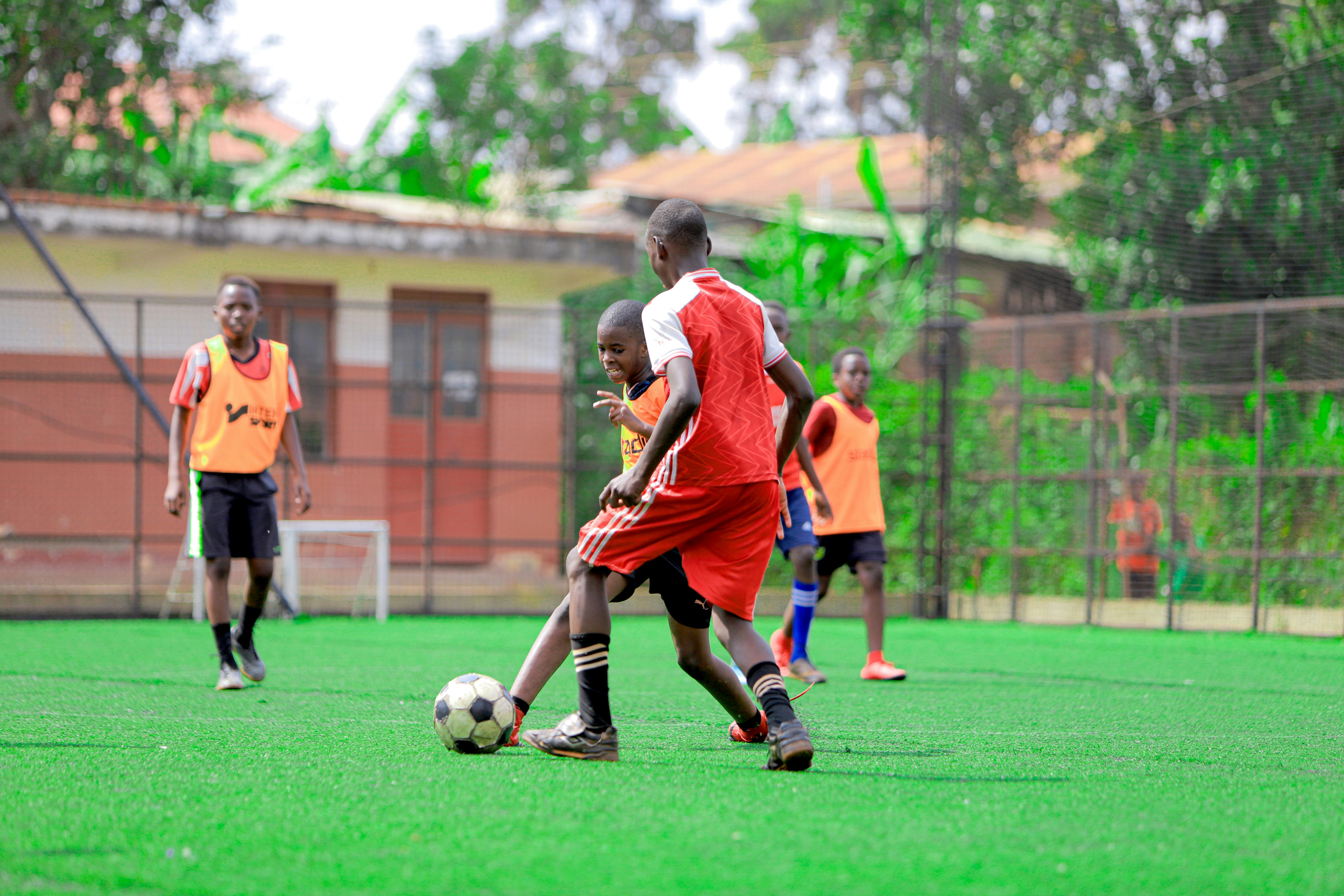 Soccer player drilling